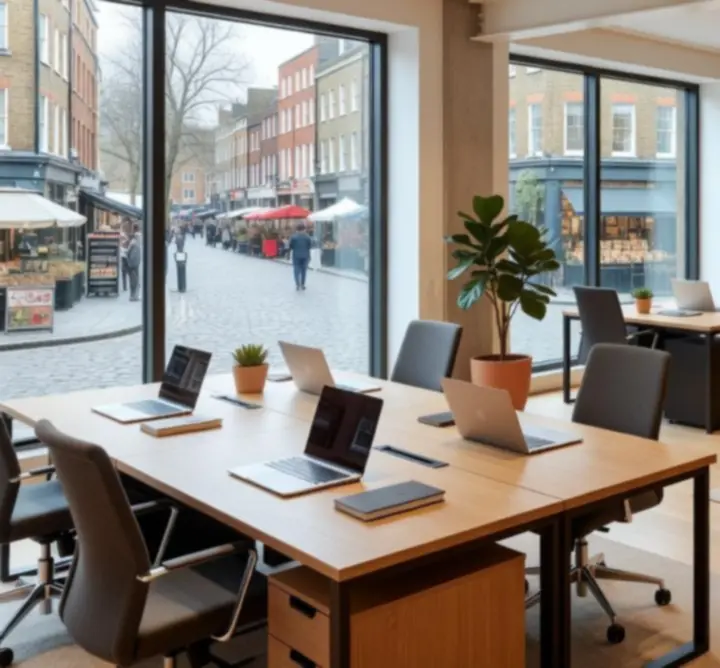 Street-level view of Covent Garden area near MUJA LTD's London headquarters