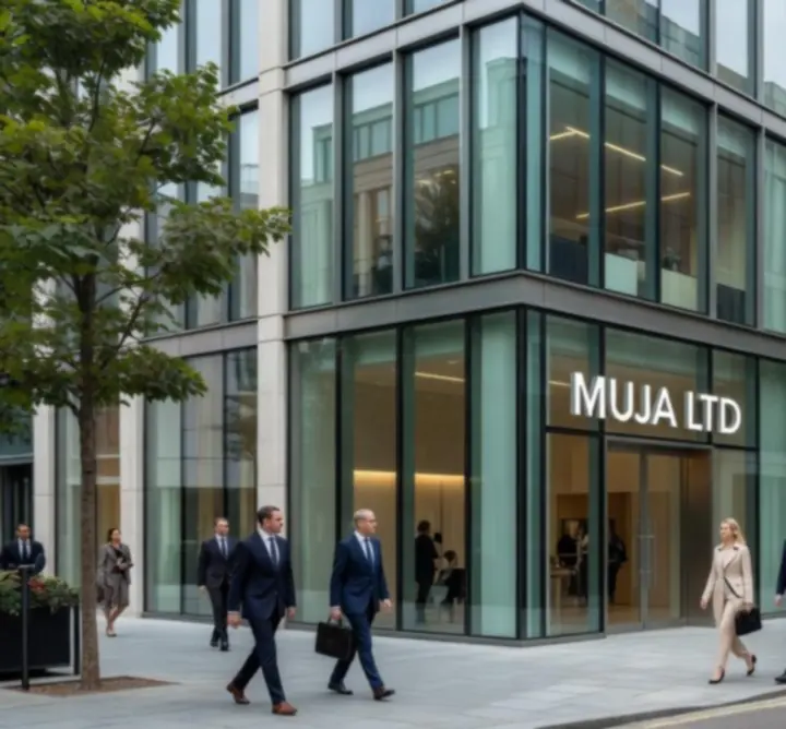 Exterior view of MUJA LTD's office in Covent Garden, London